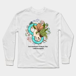 embrace equity international women's day 2023 Long Sleeve T-Shirt